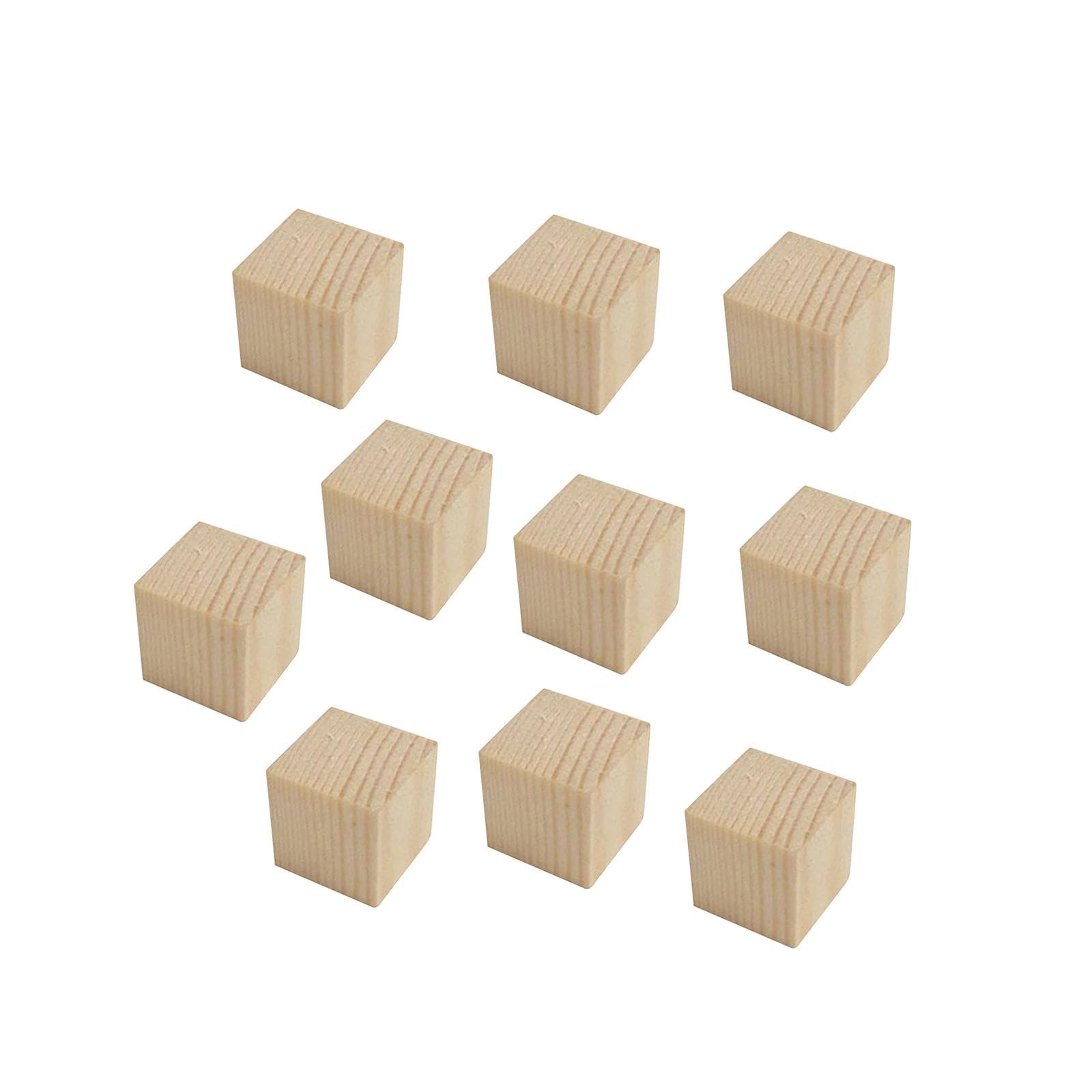 Cubos de madera para hacer números y juegos matemáticos manipulativos en primaria