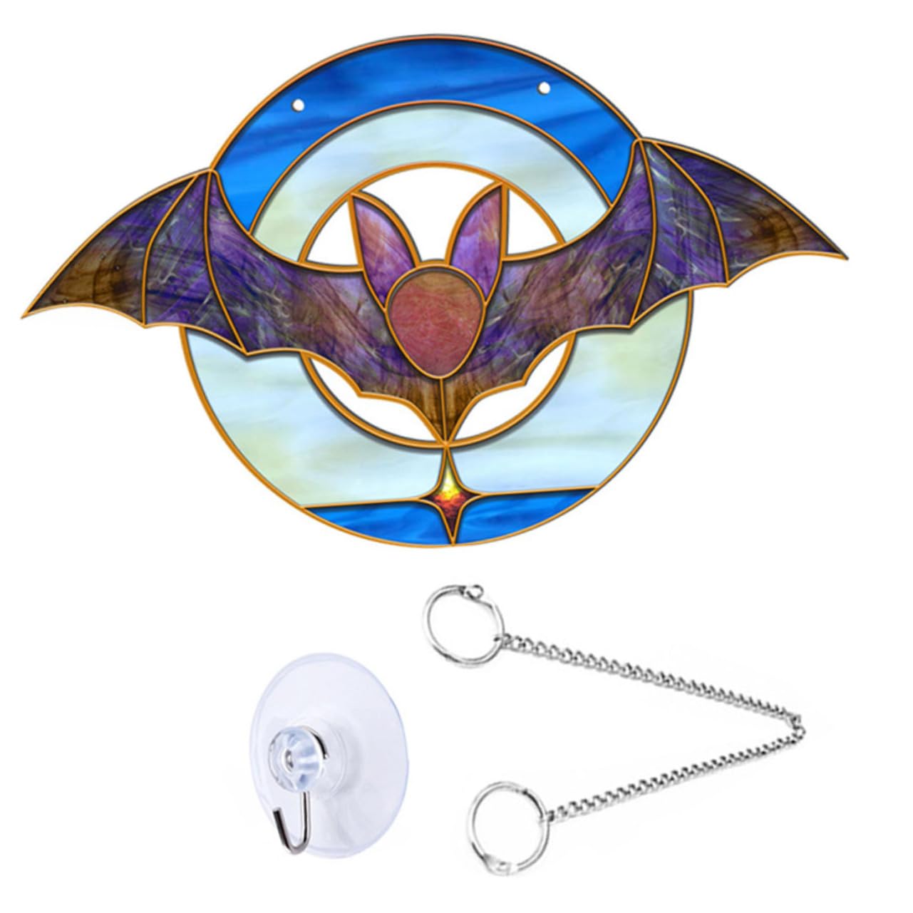 Suspension chauve-souris en acrylique pour déco Halloween - 8