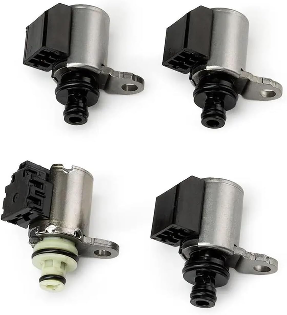 JF011E 4PCS Transmission CVT Valve Body Solenoids Compatible With Altima Rogue Sentra Caliber 2.5L QR25DE Engine
