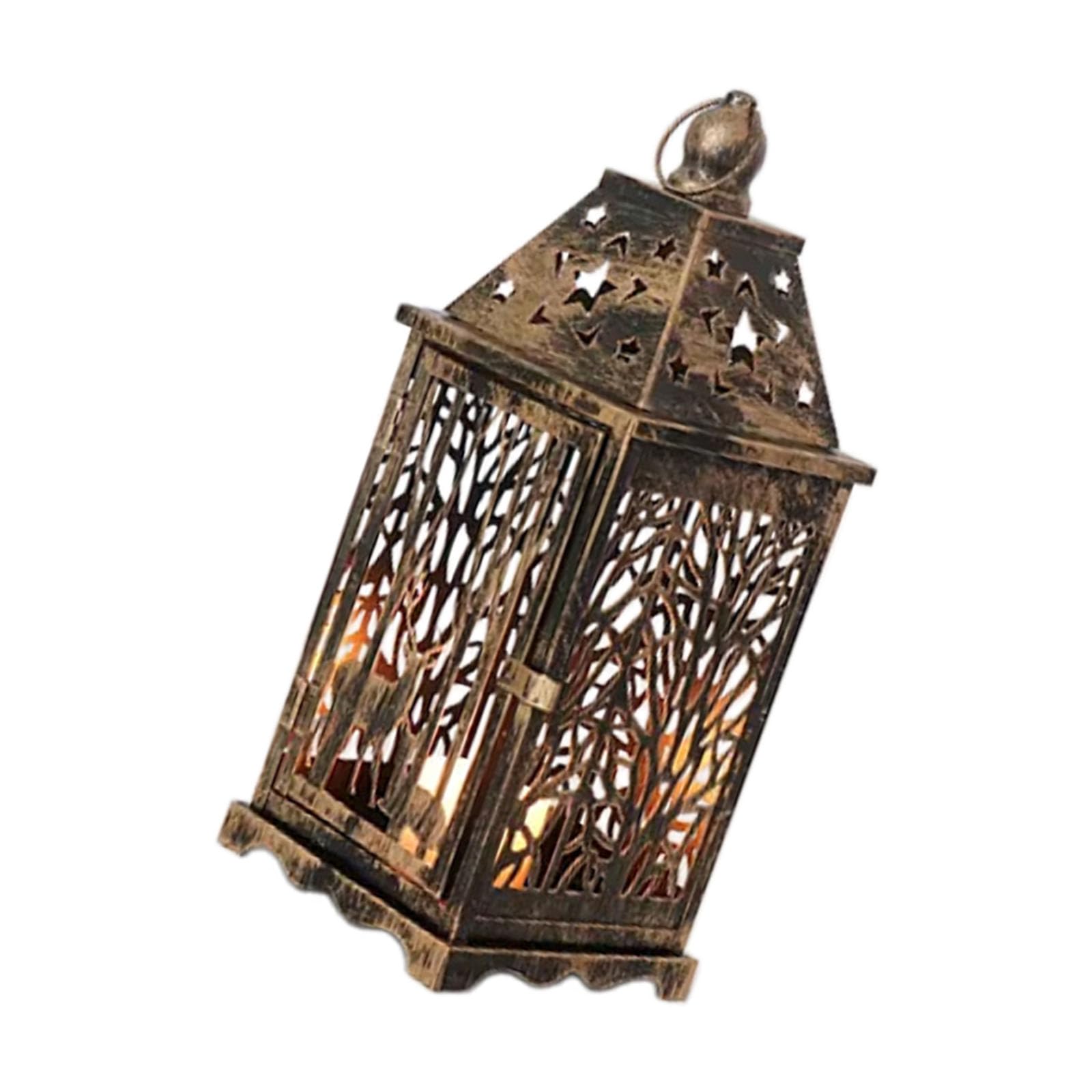 Metal Holders Decorative Tealight Candleholders for Table Centerpieces Metal Holder Hanging Lanterned Rustproof Tealight Holder for Home Decor