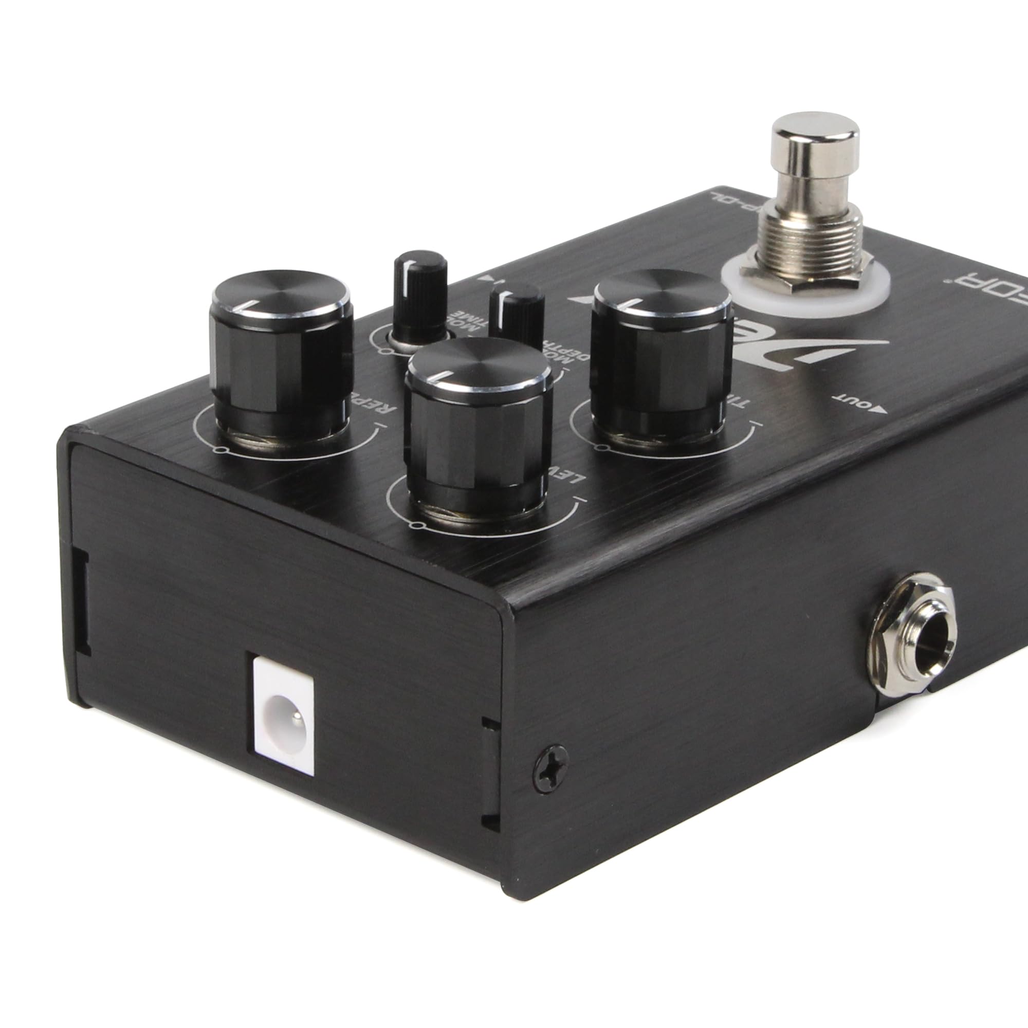 FLEOR Analog-Delay-Pedal mit Modulation, warmen Ambient-Echo-Effekten, True-Bypass-Gitarrenpedal für E-Gitarre, Bass und Synthesizer