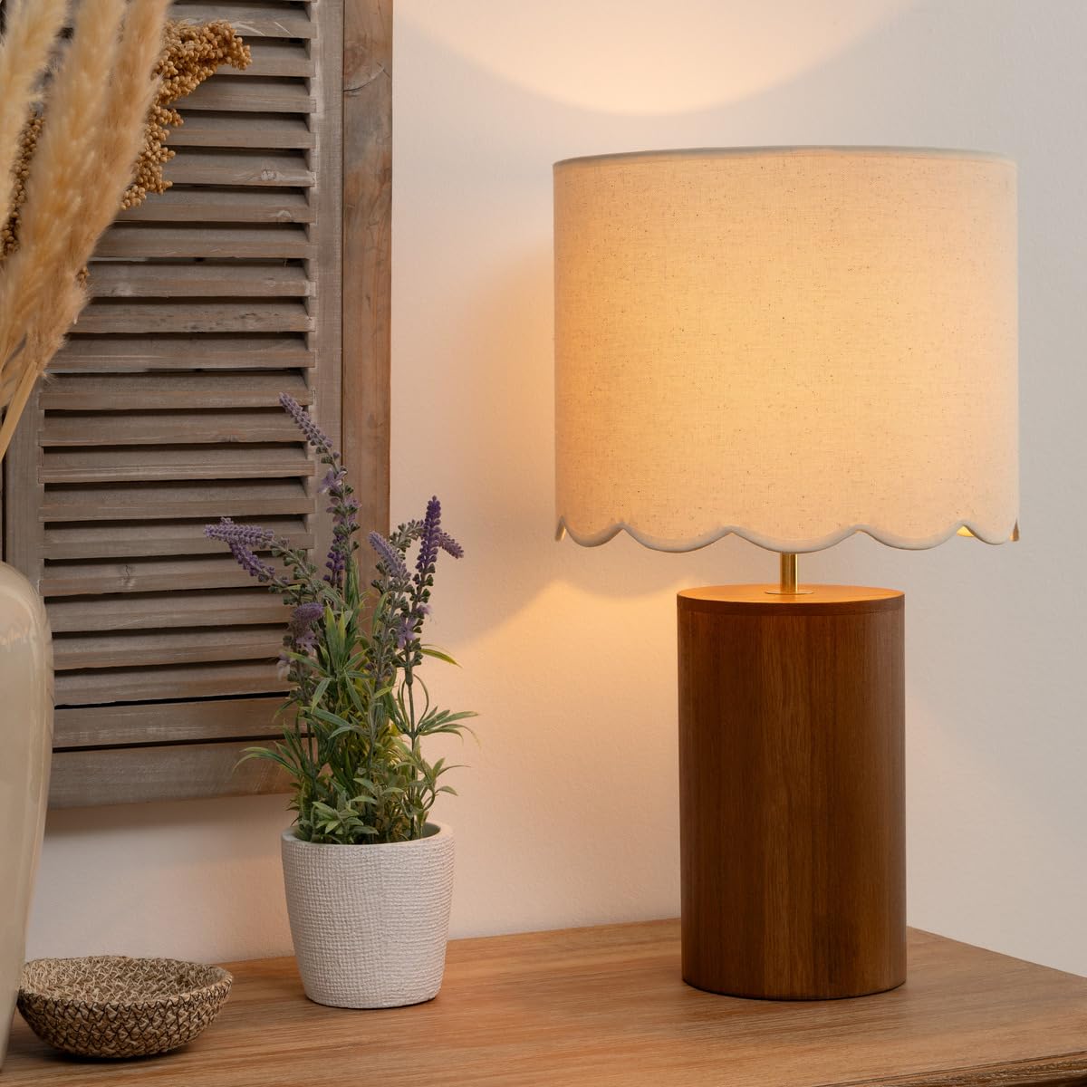 Lampe à poser "vania" h50cm marron - Atmosphera créateur d'intérieur