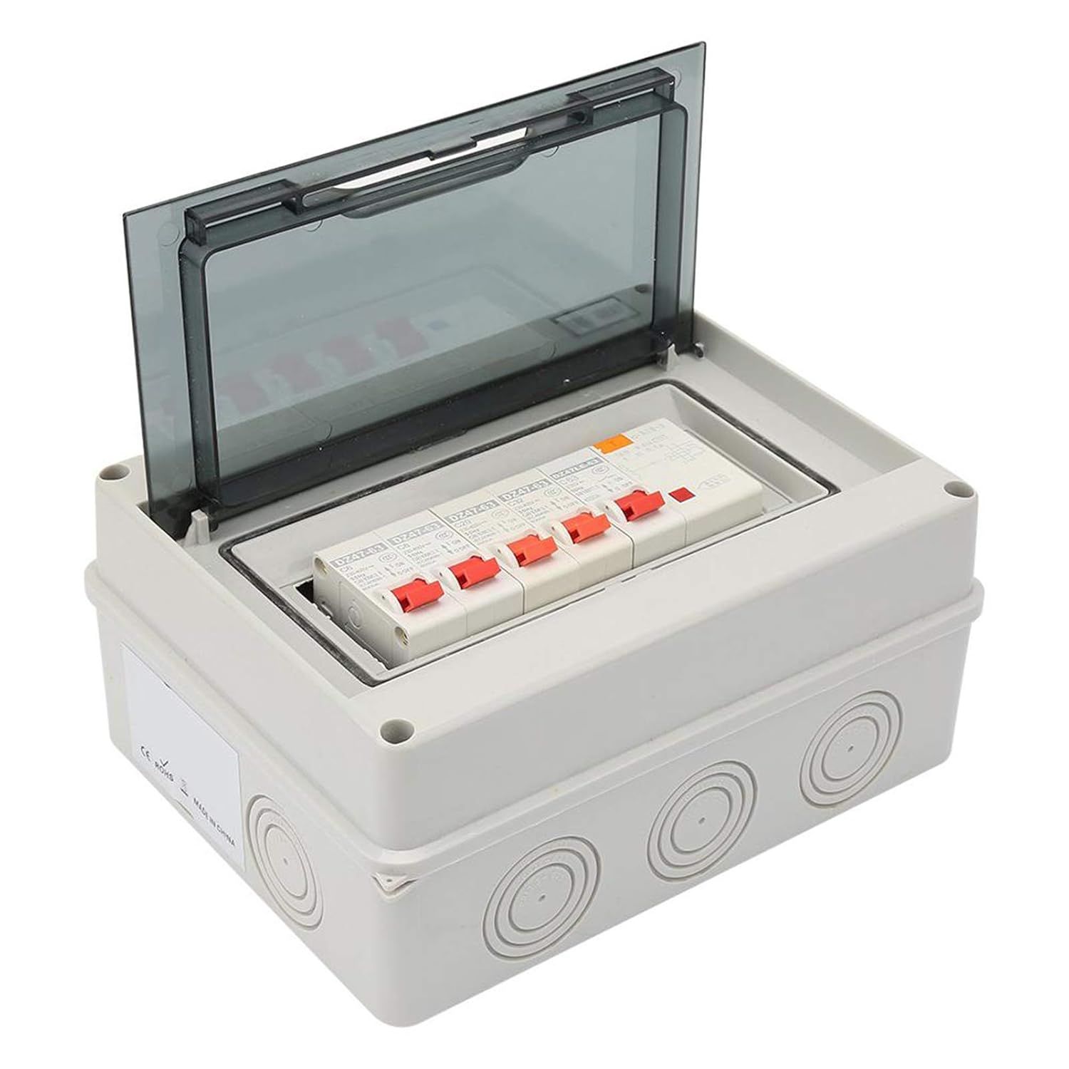 4 Way Garage Caravan Consumer(2×6A+20A+32A) Circuit Breaker Panel