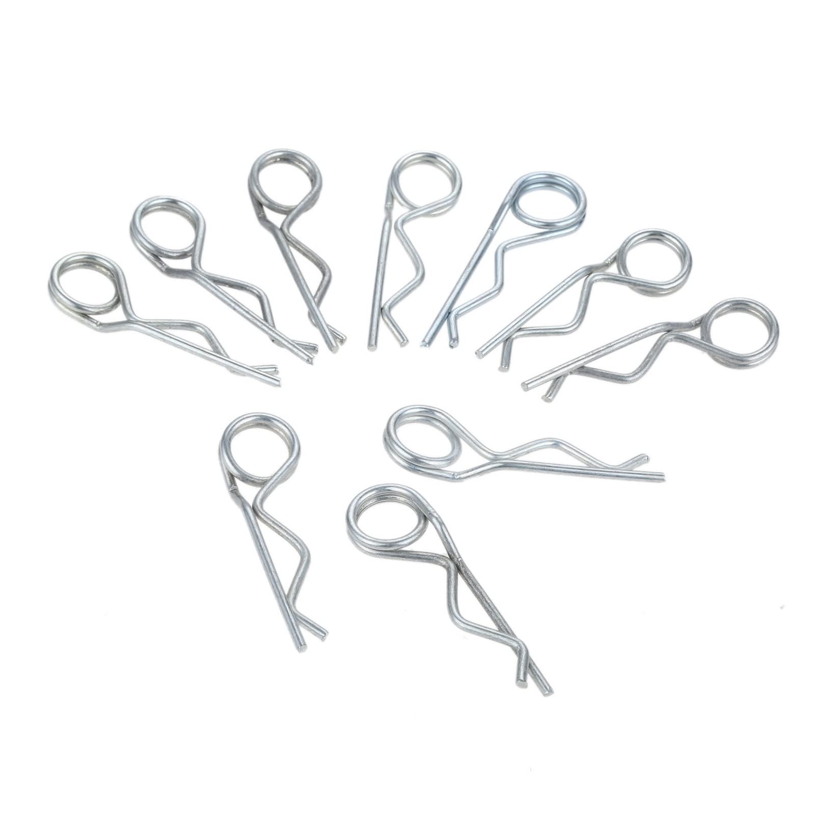 sworzeń rozcięty w kształcie litery R, 20-1 szt. podwójnych zawleczek pierścieniowych R-Clips sprężynowych(3x80mm 10pcs)