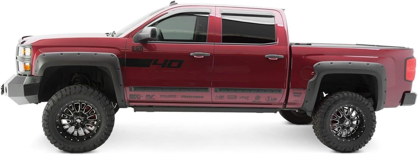 EGR 791675 Bolt-On Look Fender Flare Set (Matte Black Finish Level 2), 1 Pack