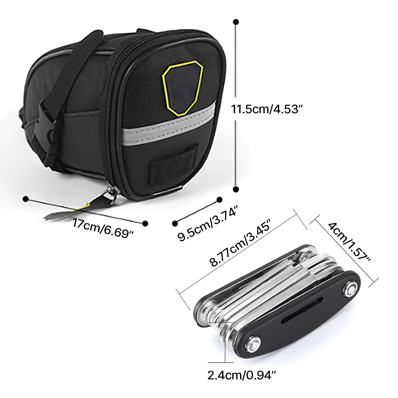 Bici portatili Riparazioni Pneumatici Strumento Multifunzionale Puntura Manutenzione Strumento Biciclette Fix Tire Tool Set con Borsa di Immagazzinaggio