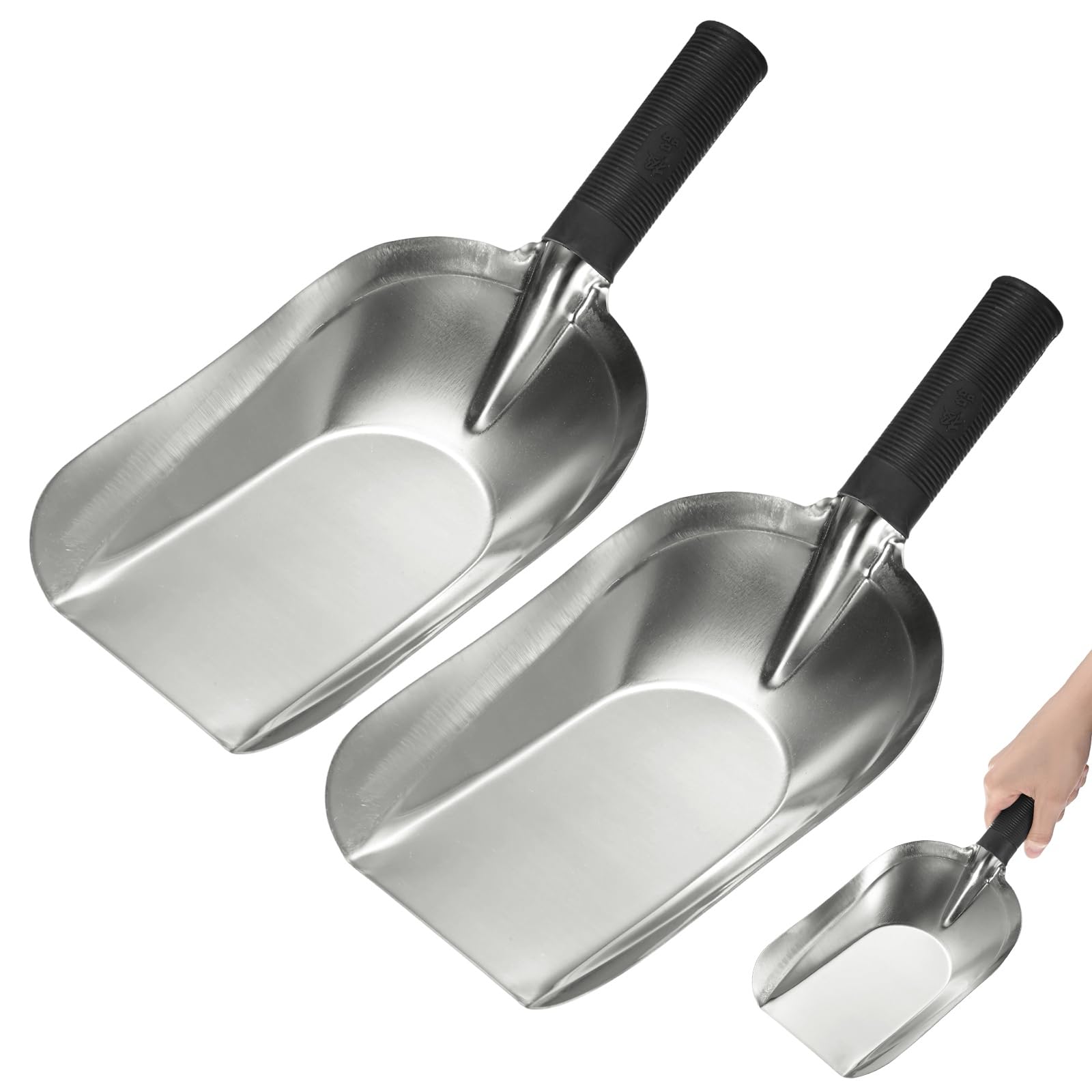 M METERXITY 1-Pack Garden Shovel Trowel Hand Shovels, 30cm/ 11.8 Inch Stainless Steel Gardening Tools for Digging, Transplanting, Soil Loosening and Planting, Ergonomic Handle