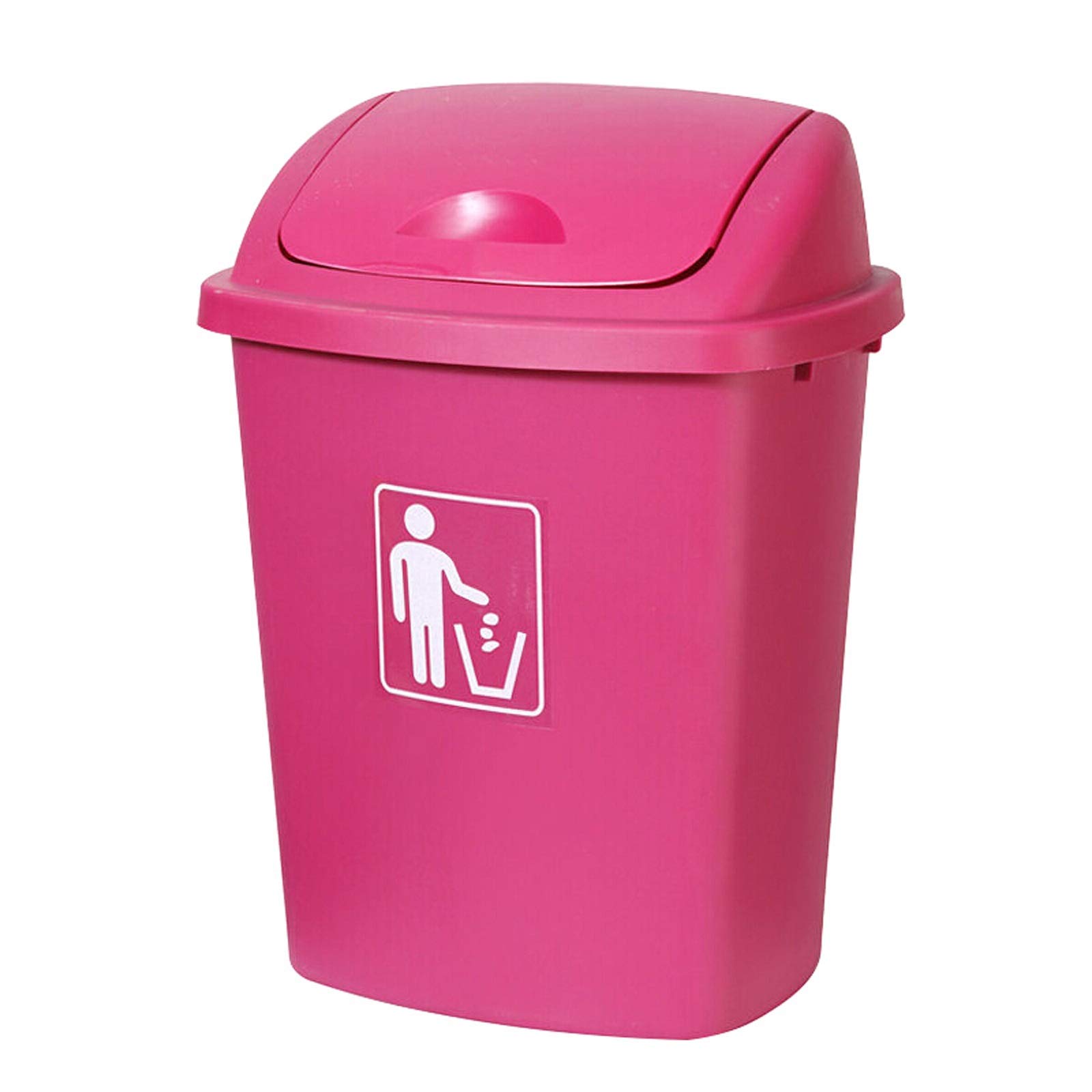 Küchenabfalleimer Outdoor-Sortier-Mülleimer-Dose Plastik-Shake-Deckel-Typ-Abfallbehälter-Kommerzielle Garage kann mit Deckel Swing-Top-Mülltonne for Innen, im Freien Mülltonnen