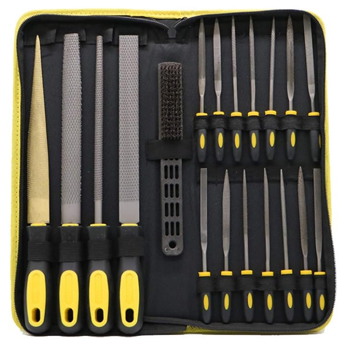 Buy 19Pcs HighCarbon Steel File Set, Wood, And Tools, Needle File Set