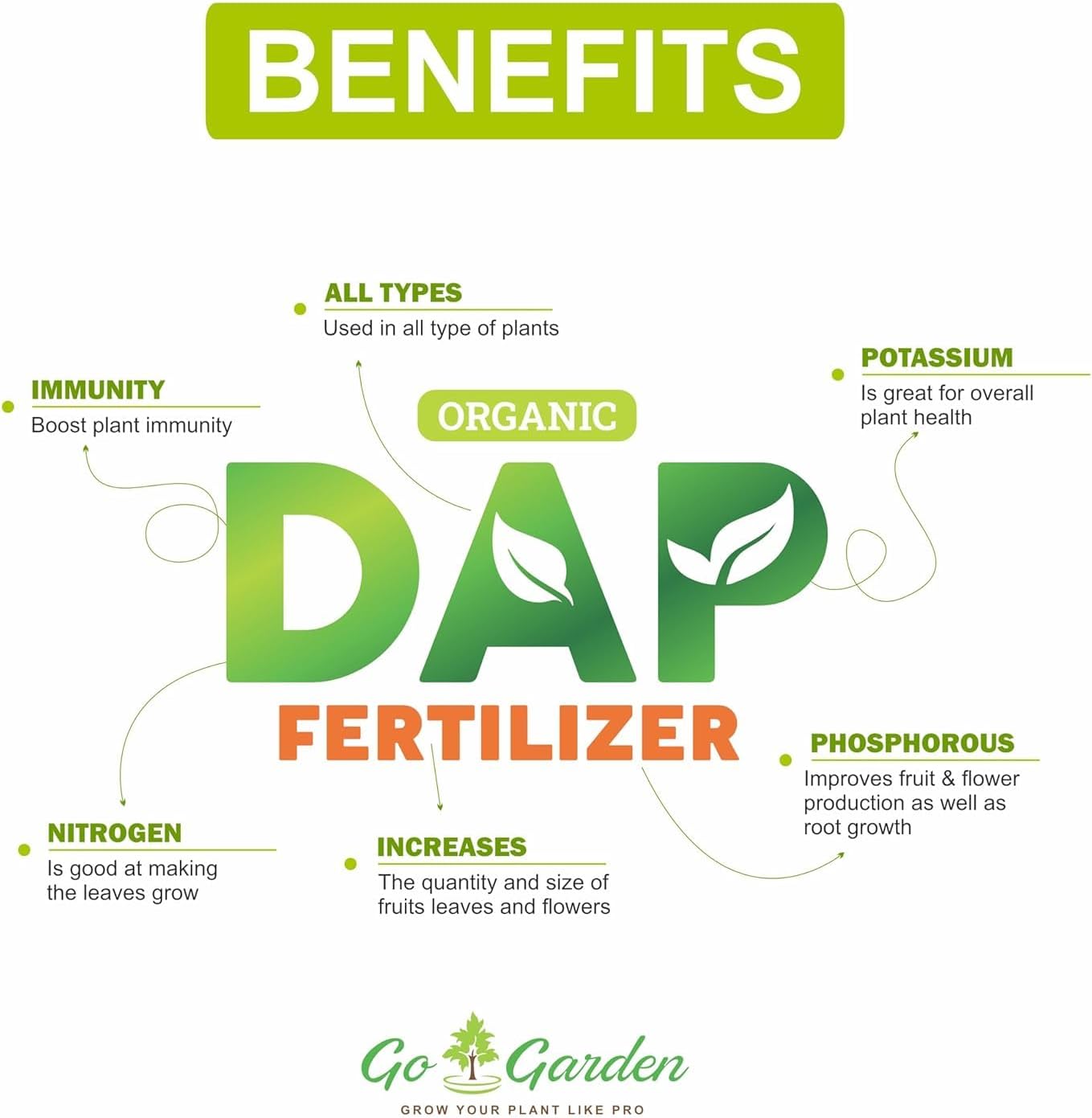 Go Garden All Purpose Plant Feed for Outdoor & Indoor Plants| Premium NPK fertilizers for Plants Home Garden| Complete Nutrition (1 Kg, All Purpose Fertilizer) Mixed Fertilizer for House Plants