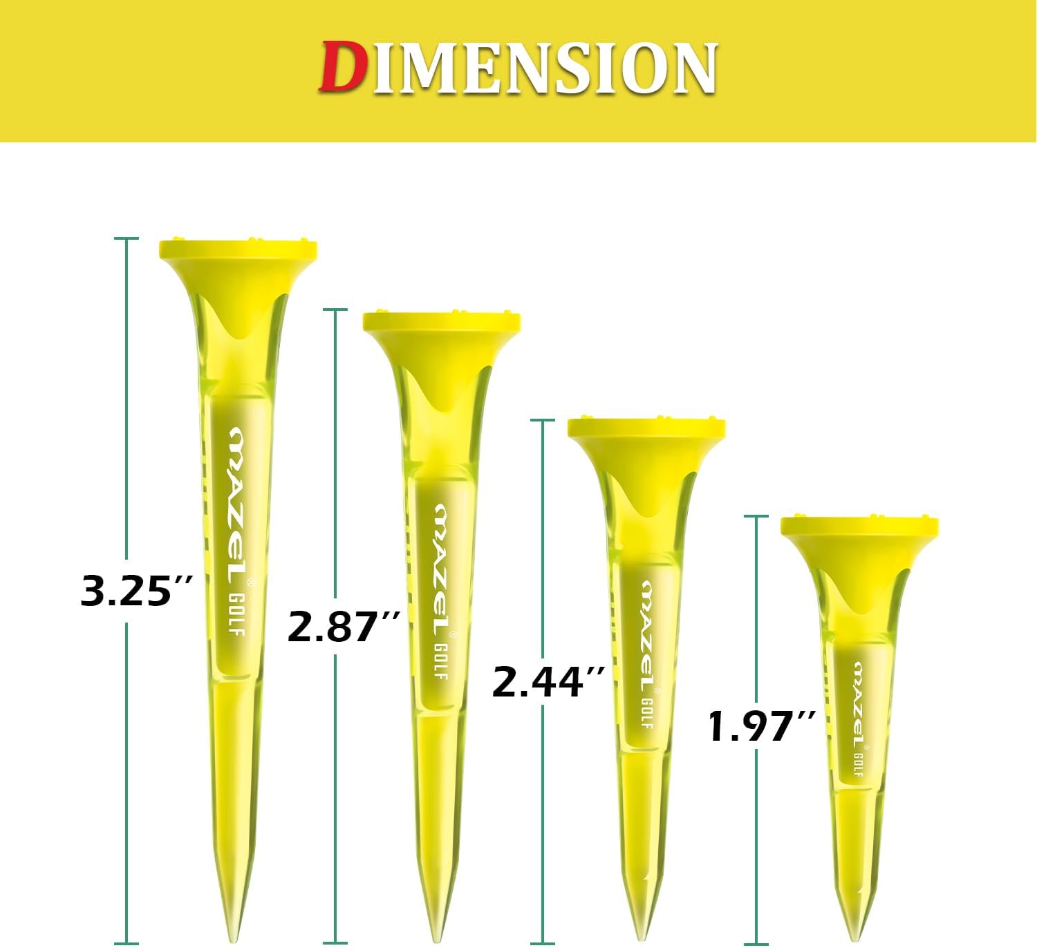 MAZEL Golf Bag & Golf Plastic Tees,Bundle of 2