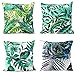 ARVOV Fundas de almohada impermeables al aire libre, fundas de cojín impermeables para plantas tropicales, funda de cojín impermeable para exteriores, patio, jardín, 45.7 x 45.7 cm, color verde
