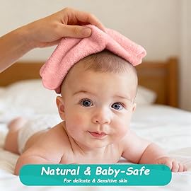 HOMEXCEL Baby Washcloths 12 Pack-Microfiber Coral Fleece Baby Bath Face Towel 7 x 9 Inch Extra Absorbent Soft Burp Cloth and Wash Cloths for Newborn-Infants and Toddlers-Gentle On Sensitive Skin,Pink