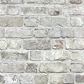Naphite Gray Brick Wallpaper Peel and Stick 3D Faux Brick Contact Paper for Walls Grey White Self Adhesive Textured Removable Wallpaper Fireplace Kitchen Backspash Waterproof Bathroom 78.7inL 17.3inW