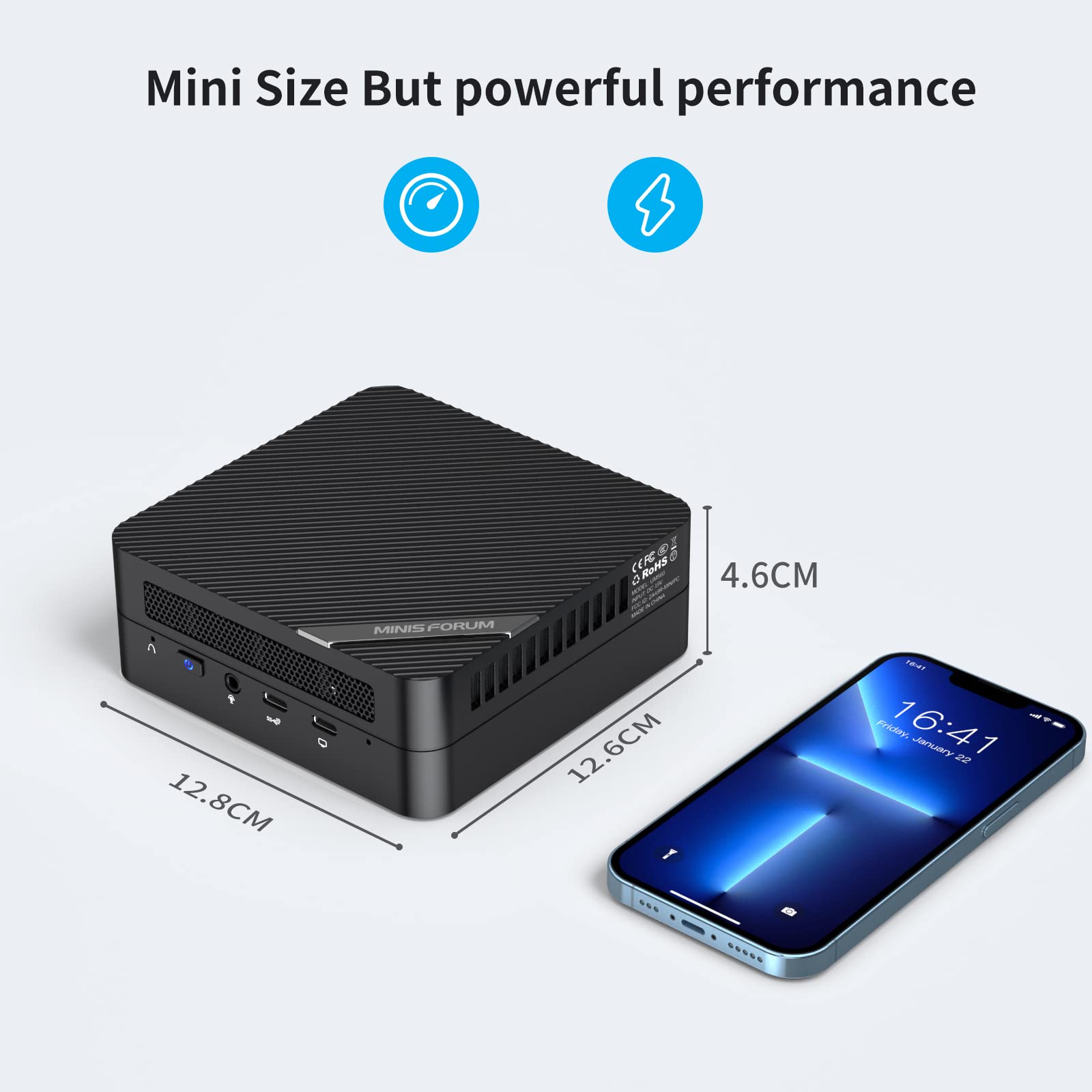 ミニPC AMD Ryzen 5 5625U Windows 11 Pro ミニPC AMD Ryzen5 5625U Windows 11 Pro 65W GAN TYPE-C電源付き