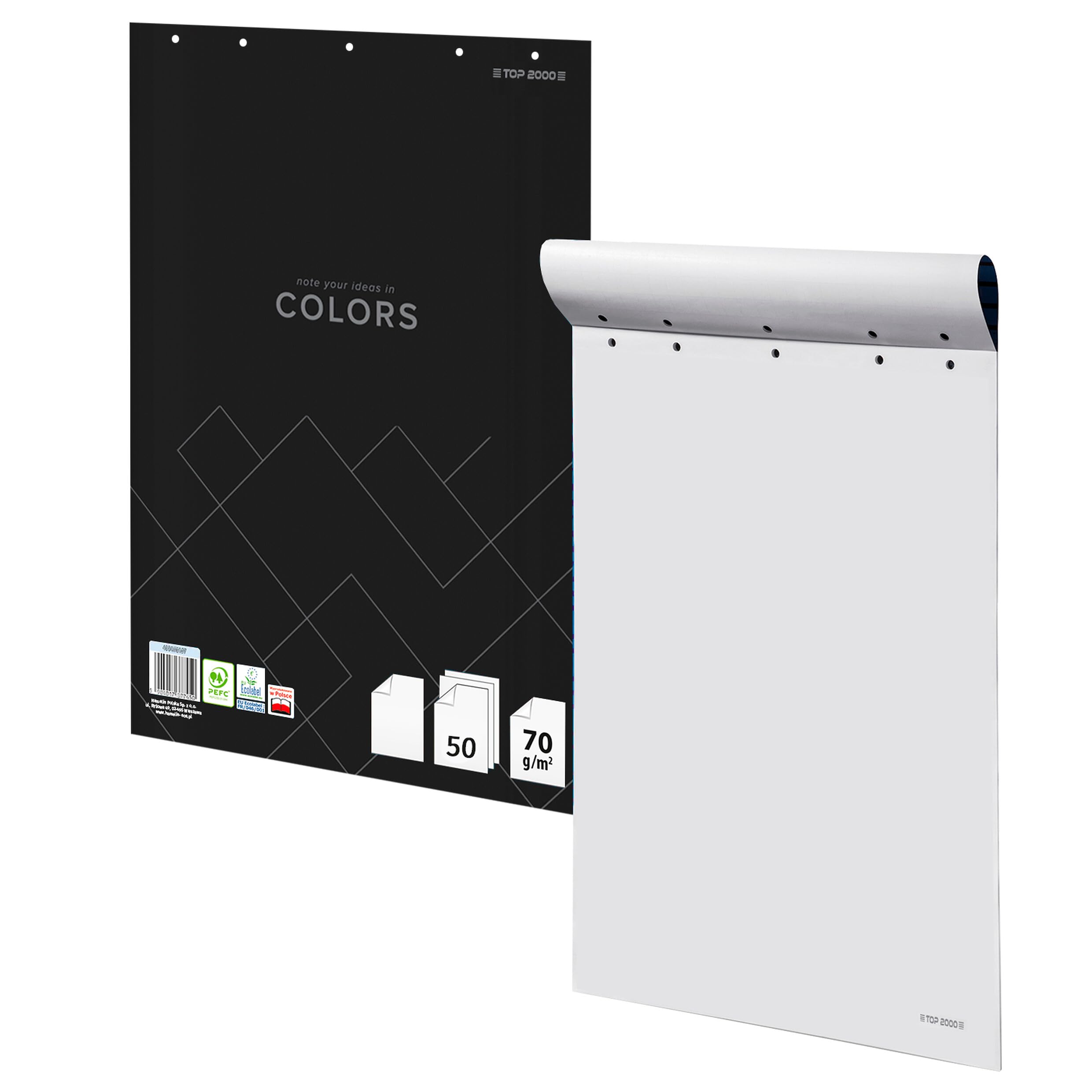 Carta Flipchart 64 x 90 cm 50 fogli 70 g/m² bianca