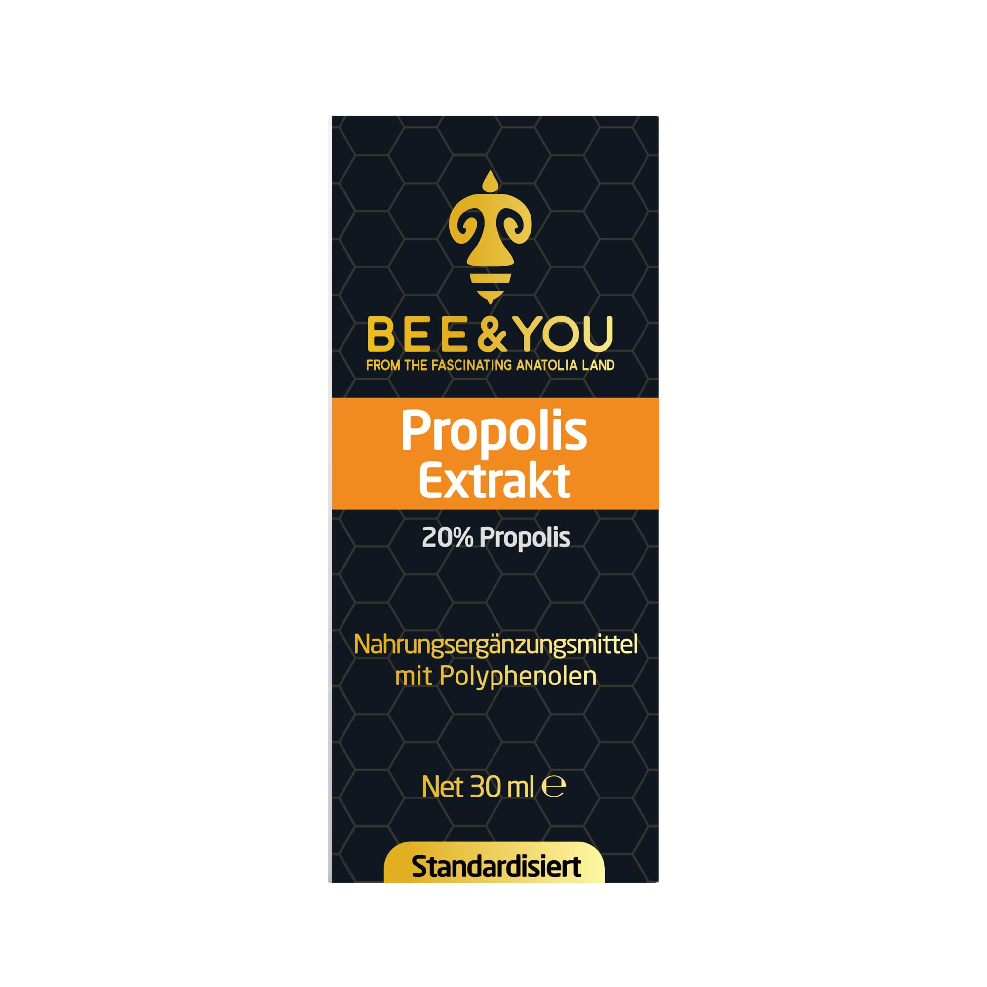 BEE&YOU Propolis Tinktur Tropfen 20% – 30 ml, ohne Zusatzstoffe