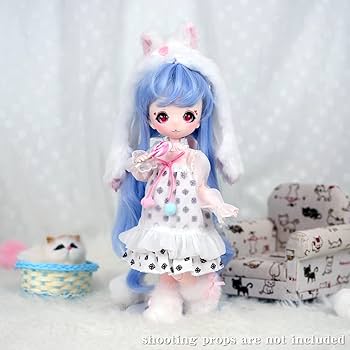 人形 tinyfox薇尼恩尼mjd人形bjd女娃四分娃衣正版人形bjd人形 : 長楽