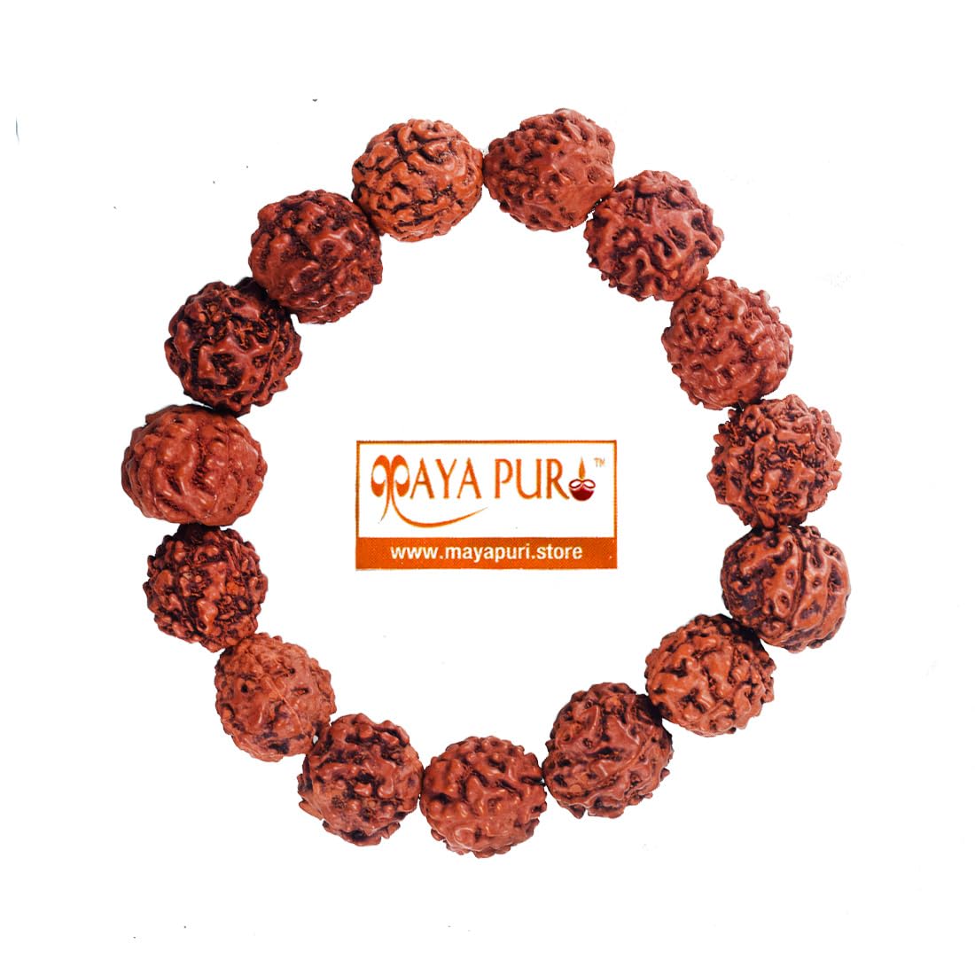 MAYAPURI Panch Mukhi Rudraksha Bracelet Combo For Men and Women (5 Face), Bead Size 8MM (Pack of 2) - Image 5 thumbnail