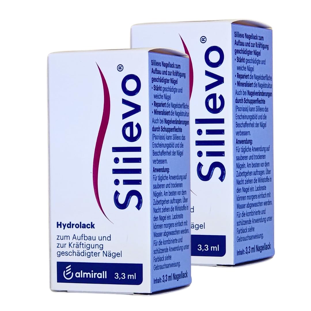 Nagellack 2x 3,3 ml I Aufbau und Kräftigung geschädigter Nägel I Medizinischer Nagelstärker I Nagelspliss, Nagelbruch und Nagelpsoriasis I Spar-Set plus Pharma Perle give-away