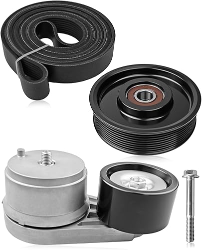 90K-38285 Serpentine Belt Kit Fit for Dodge Ram 2500 3500 2003-2010/4500 5500 20