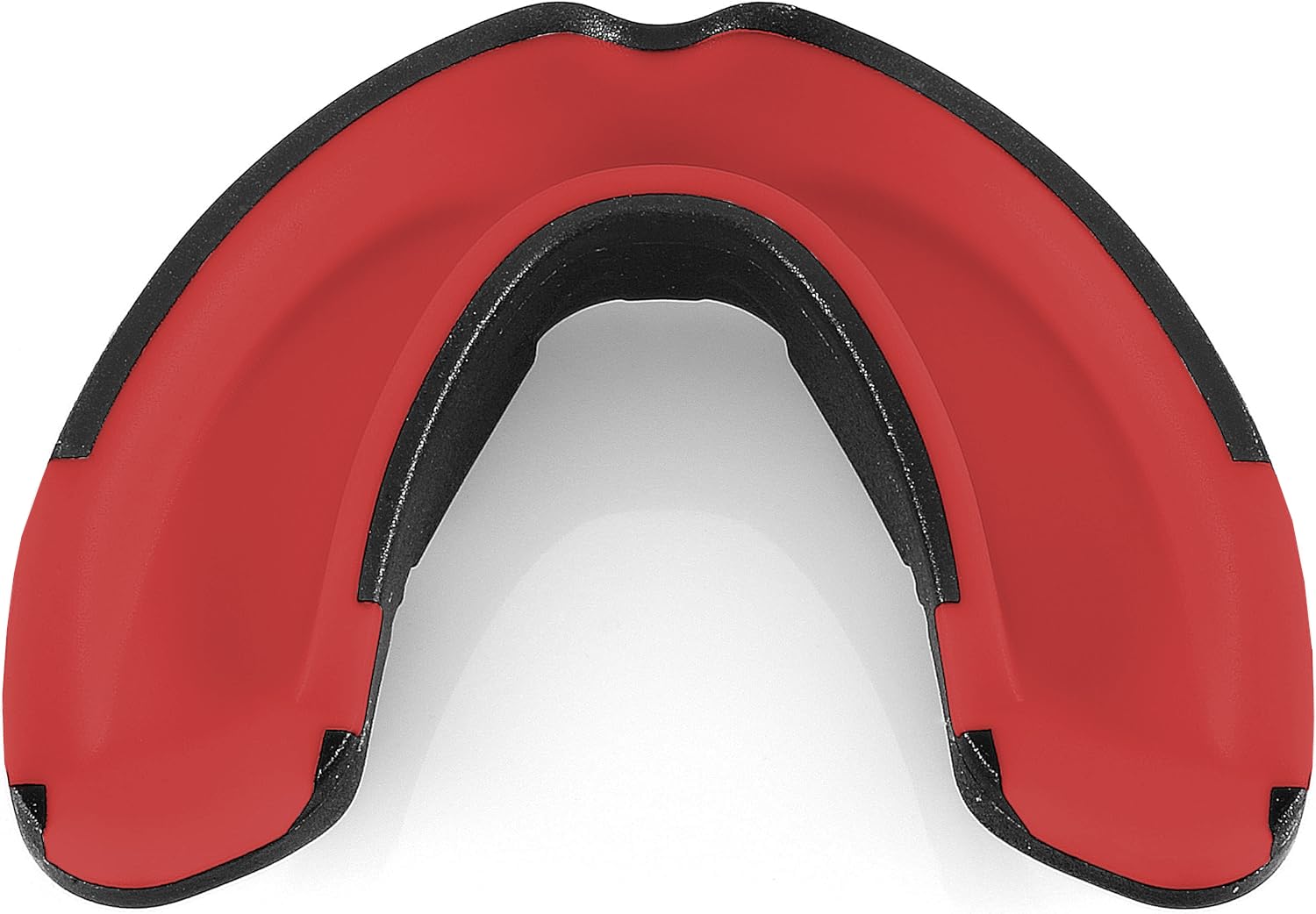 BBGuards Protector Bucal Boxeo, Rugby, Hockey, Kick Boxing. Protección Dental Adultos para Hombre y Mujer. Protecciones Bocales para Dientes Muay Thai, Futbol, Karate, Taekwondo, MMA (Rojo-Blanco) — view 3