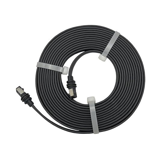 Cable Ethernet Plano Cat 6A 25m Elfcam 10Gbps RJ45 IP68 miniatura 8