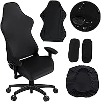 Vista 1 de Funda ergonómica para silla de videojuegos, fundas ergonómicas para silla de juegos de computadora, fundas elásticas de poliéster, 4