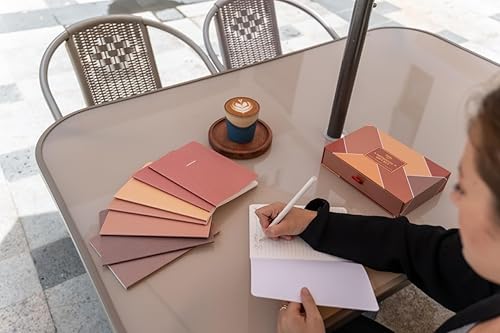 Miniatura 6 de Notebook Journal (8 Pack), A5, 5.5 x 8 in, Cute Soft Paper Cover Notebook Set, Thin Writing Journal for Travel, Meditation, Wedding and Dream Fall