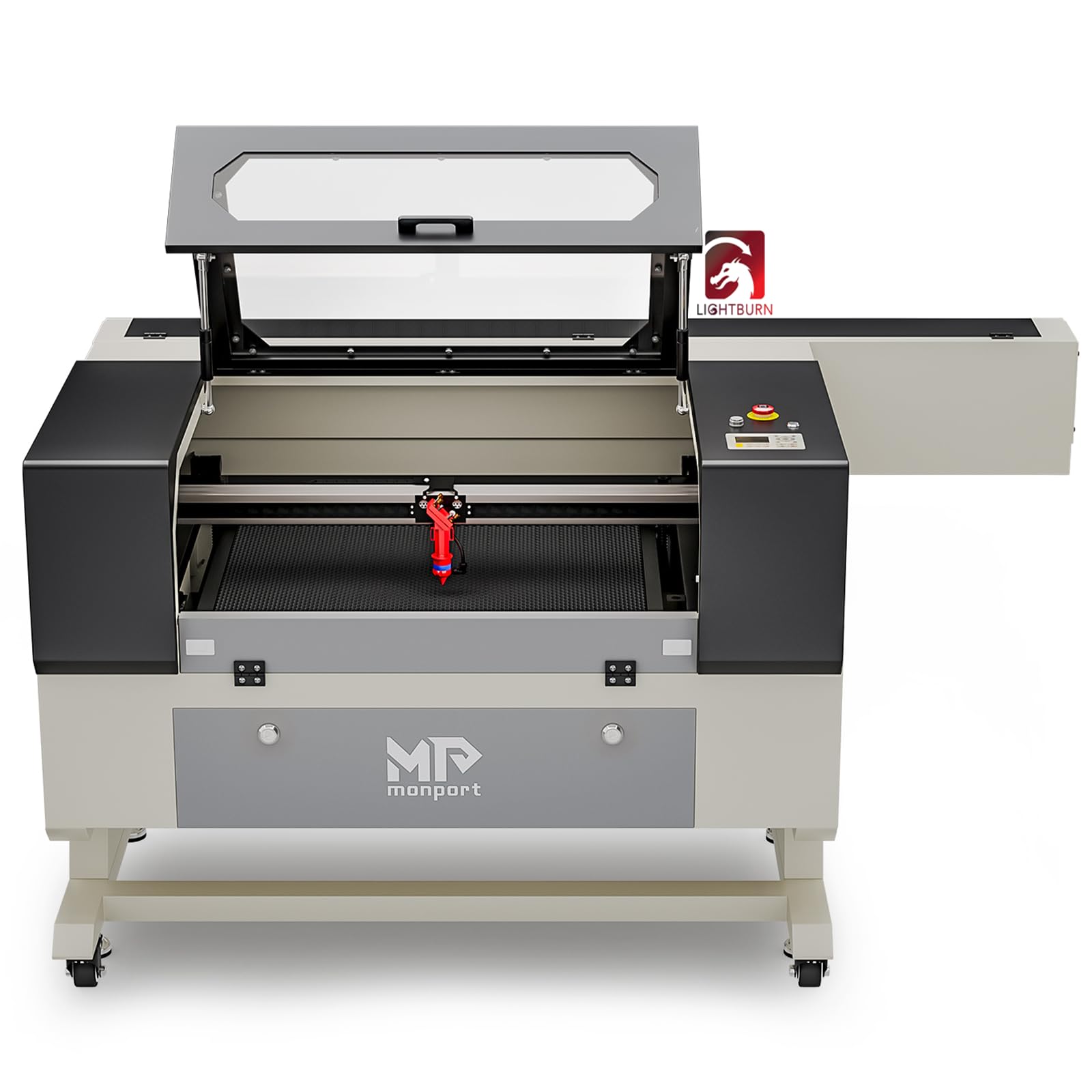 Monport 100W CO2 Laser Engraver with Lightburn,20"x28" Laser Engraving Cutting Machine with Autofocus 4 Way Pass Air Assist Water Pump Bracket Commercial Laser Cutter for Wood Acrylic Glass More...