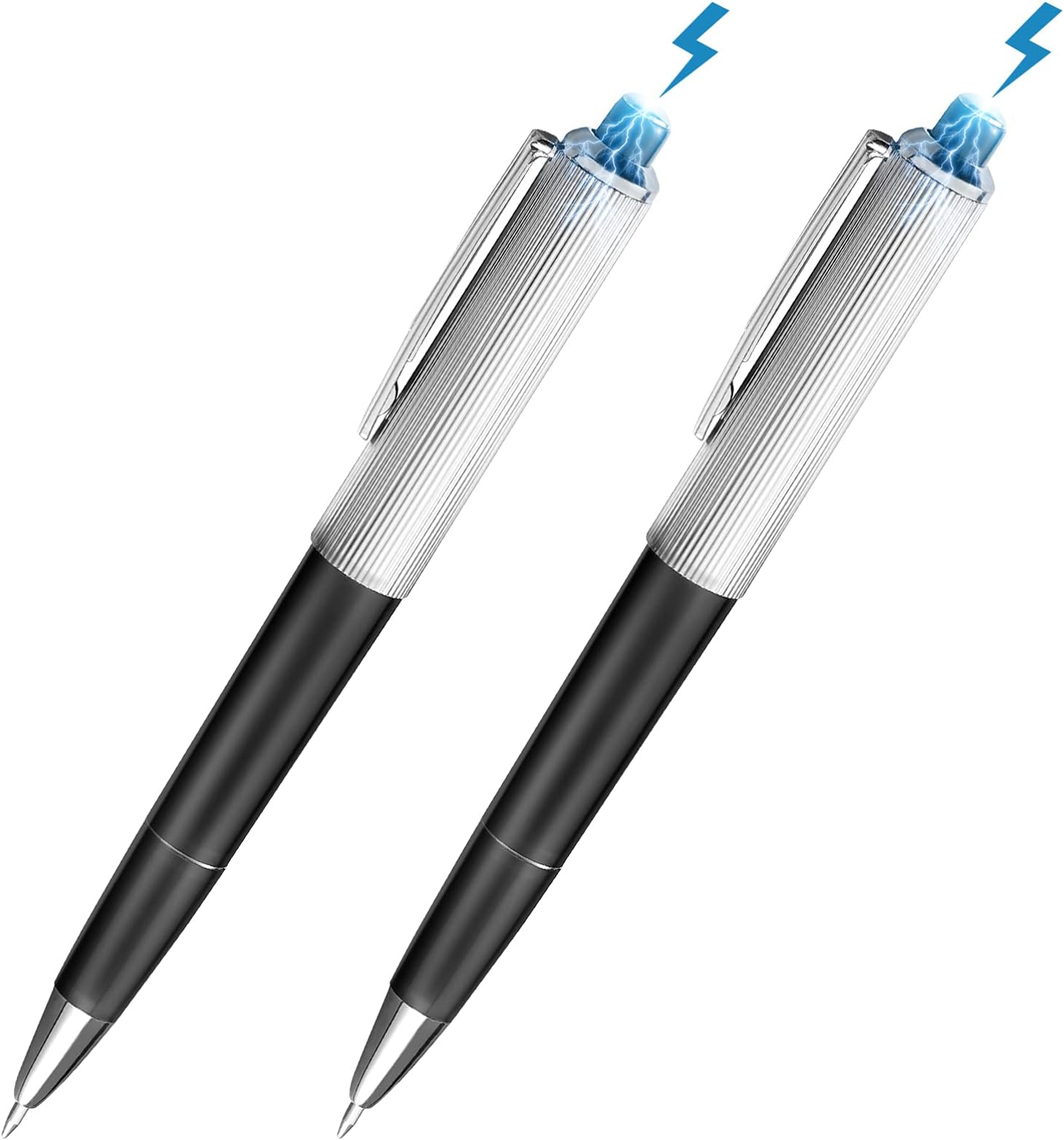 Electric Shock Pen Prank Joke Trick Toys Funny Electric Ballpoint Pen Gadget Practical Joke Gag Prank for Kids Adults Pack of 2