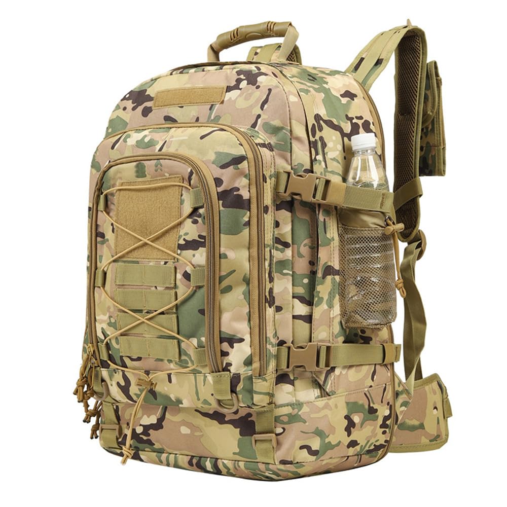 Grand sac à dos tactique militaire étanche 60 L pour randonnée, trekking, chasse, camping
