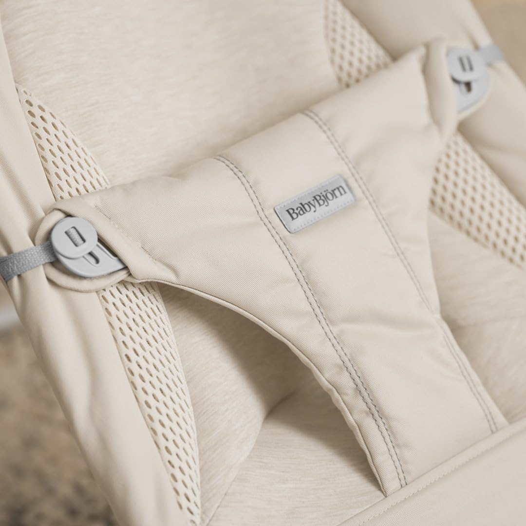BabyBjörn Transat Balance Soft Tissé Jersey Tri-Fabric Beige clair