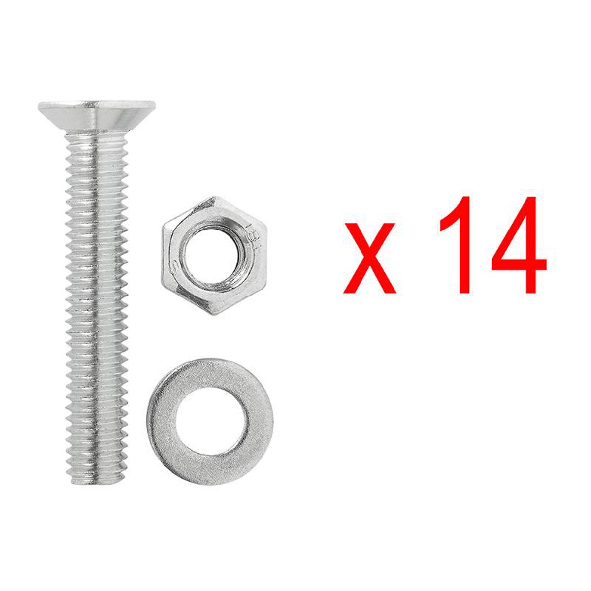 ProPlus 342178 Lot de Rails d'arrimage 2 x 60 cm avec 4 œillets d'arrimage