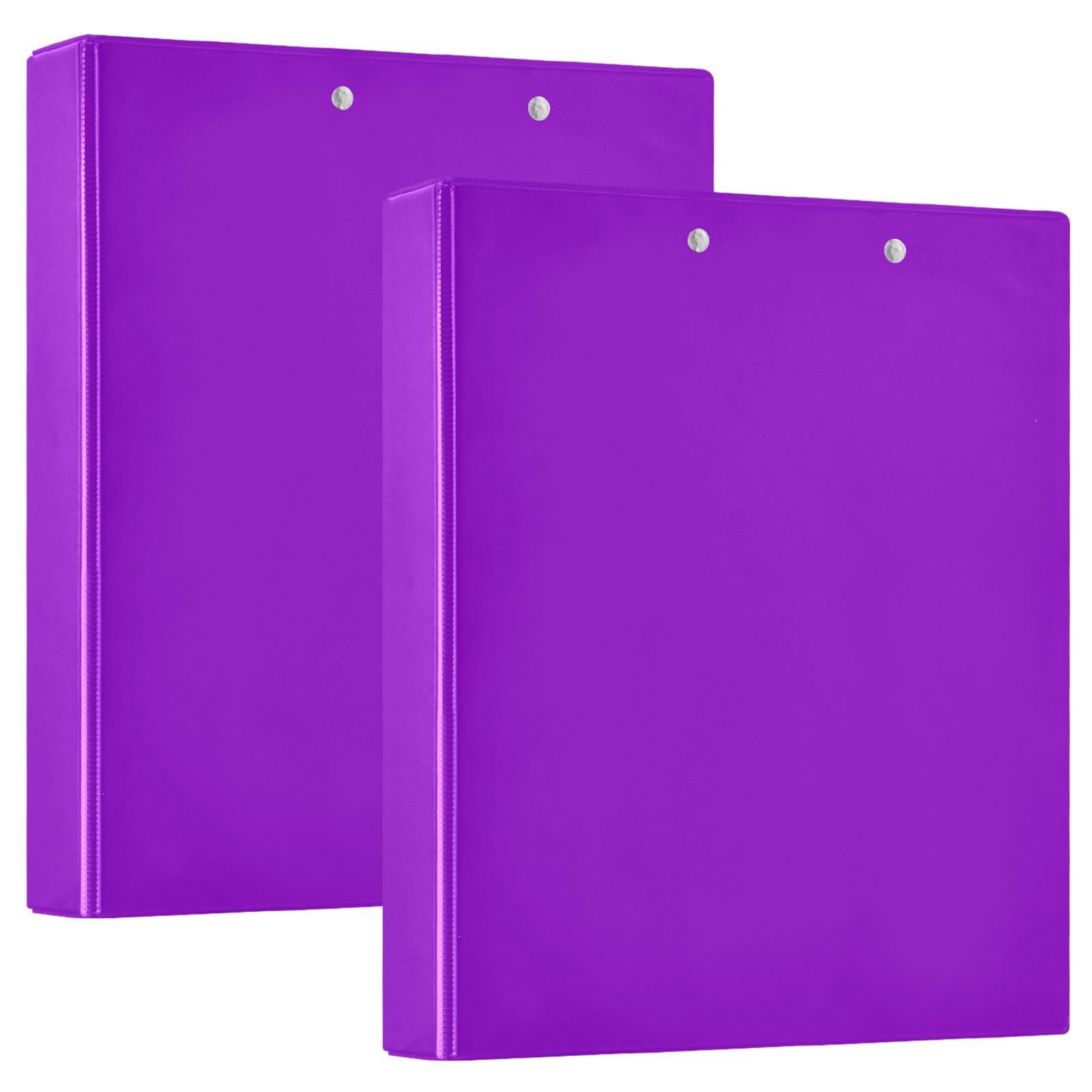 1-1/2 Pollici Raccoglitori Viola Scuro Tinta Unita Pure Plain