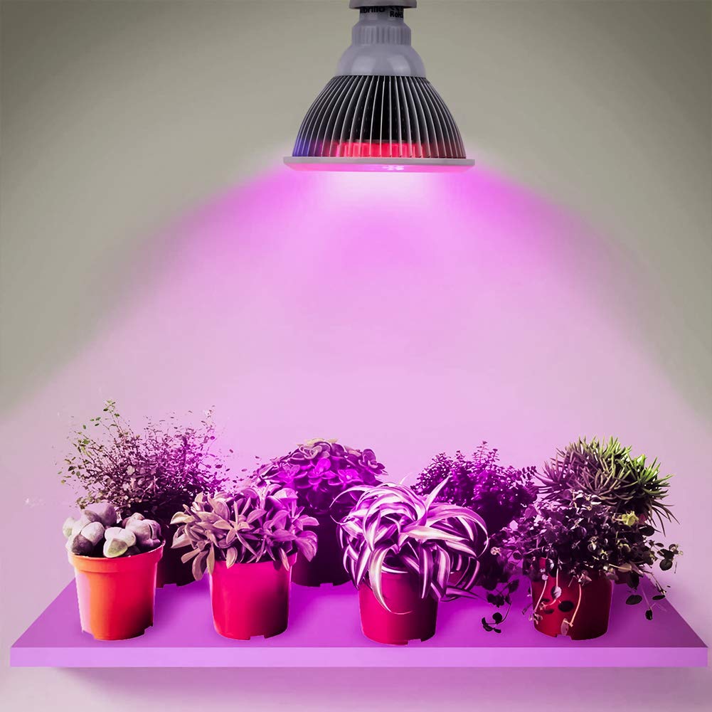 LED Grow Light Bulb Full Spectrum High Effcient LED Growing Bulbs Freal Indoor Garden Plants Lamp for Hydroponic Aquatic And Greenhouse Planting&Flower (25W 78LEDs 120 Degree Wide Area Coverage)