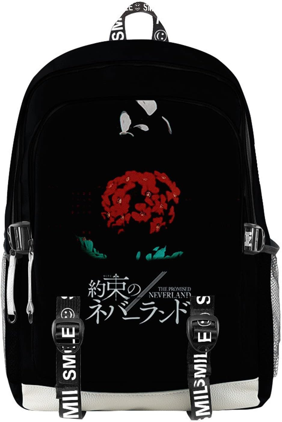 ISaikoy Anime The Promised Neverland Backpack Grace Field Laptop School Bag Bookbag 21
