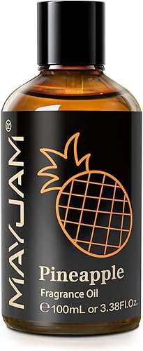 Miniatura 2 de MAYJAM Aceites de fragancia de piña de 3.38 onzas líquidas con cuentagotas de vidrio, aceites esenciales para difusores para el hogar, aceites