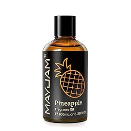 MAYJAM 100ML/3.38FL.OZ Pineapple Fragrance Oils with Glass Dropper, Essential Oils for Diffusers for Home, Long Lasting Scented Oils for Diffusers Soap Candle Making