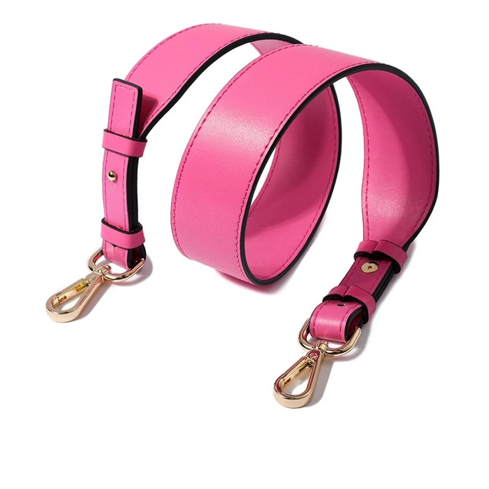 Correa Bolso Bandolera Bolso de Hombro de Cuero Desmontable con Correa Ajustable, Asas for Bolsos, Hebillas for cinturón de Repuesto, Ancho de 3,8 cm(Rose Red)