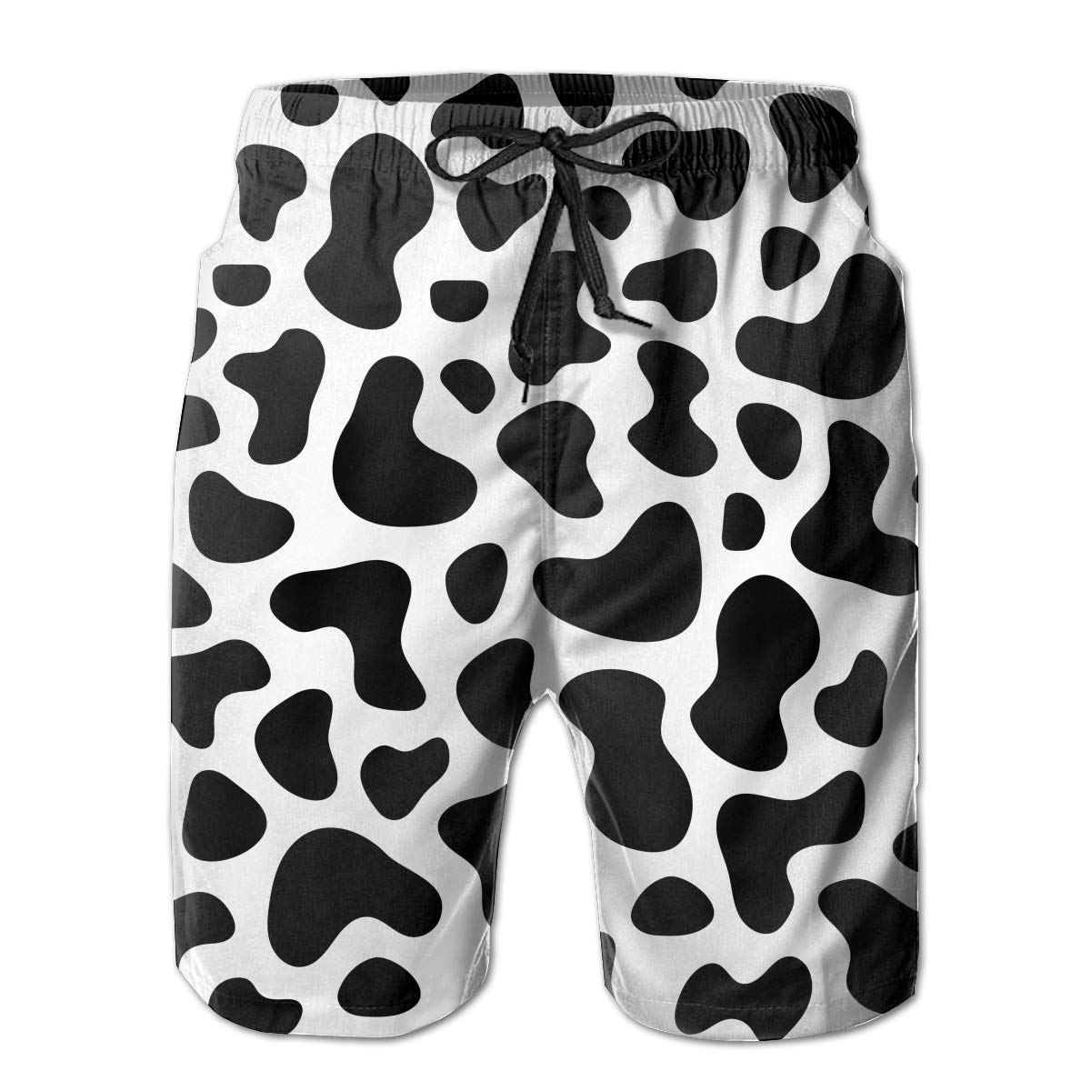 sapoy Men's Board Shorts Cow Print Quick Dry Swim Trunks Beach Shorts with Pockets-picture-11