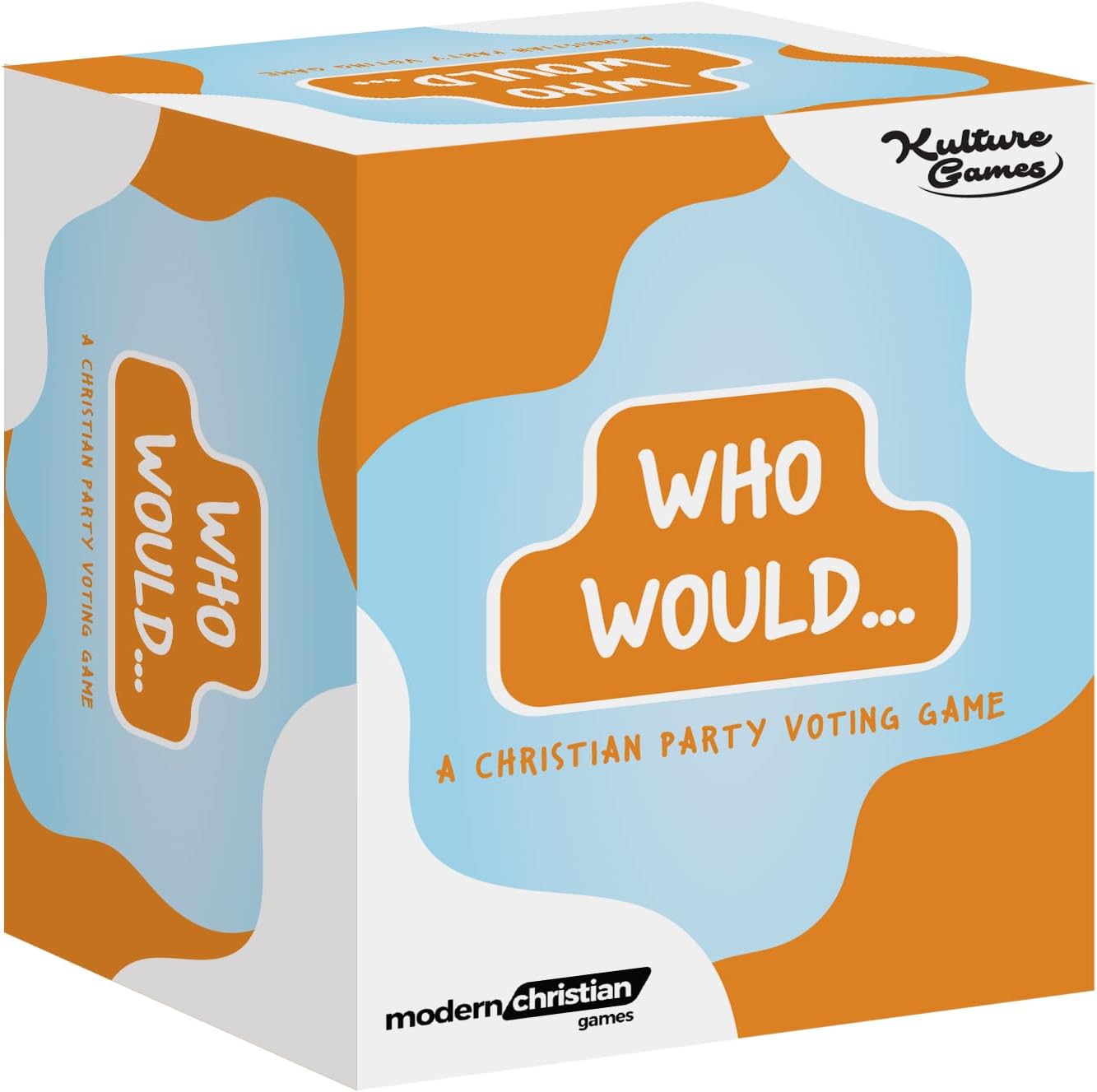Kulture Games Who Would ... Christian Voting Card Game - Funny Questions for Family & Friends - Guessing Game with Bible-Inspired Scenarios - Laugh & Learn Together