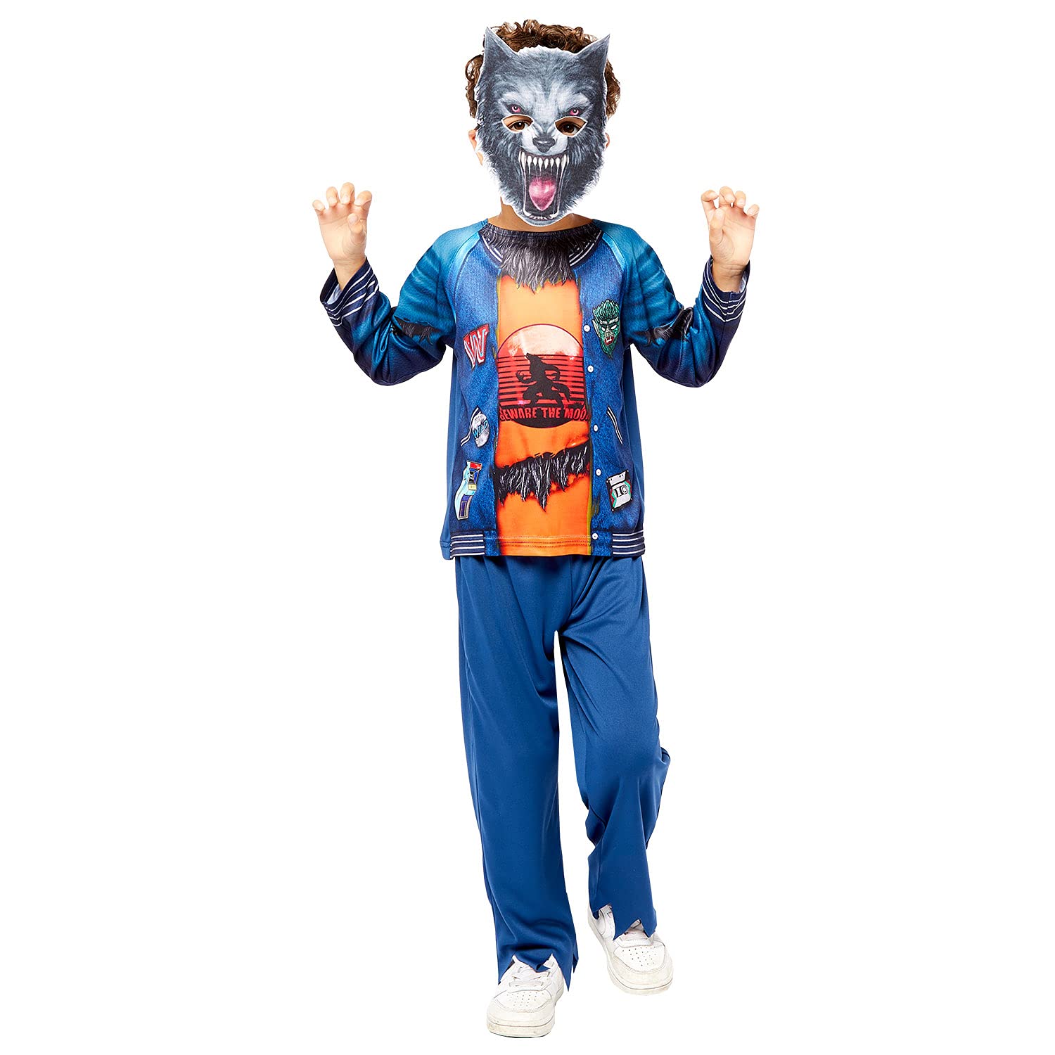 Amscan 9908592 Sustainable Kids Werewolf Halloween Fancy Dress Costume - Age 8-10 years