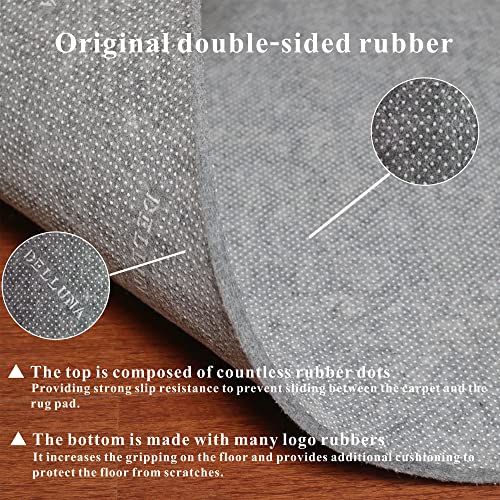 Non-Slip Area Rug Pad 2.5'X13', 1/3" Thick Dual Surface-Felt+Rubber. Premium Carpet Mat - Safe For All Floors And Finishes, Adds Comfort And Protection, Extra Strong Grip - Many Custom Sizes. #TOP3
