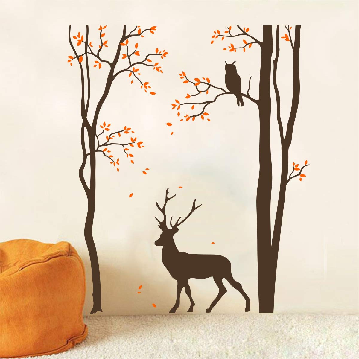 Decal O Decal  Deer Under Tree with Owl Jungle  Wall Stickers(Pack of 3) (B0CTZM6JF1) Amazon Price History, Amazon Price Tracker