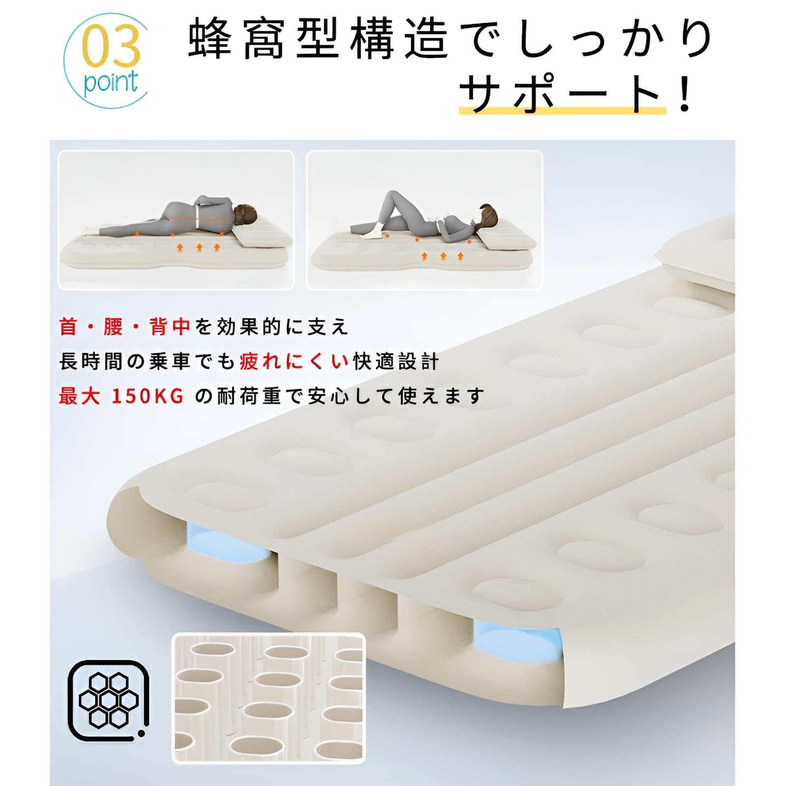 Amazon.co.jp: [Maplefea]車中泊 マット車中泊 エアーマット 【2025 