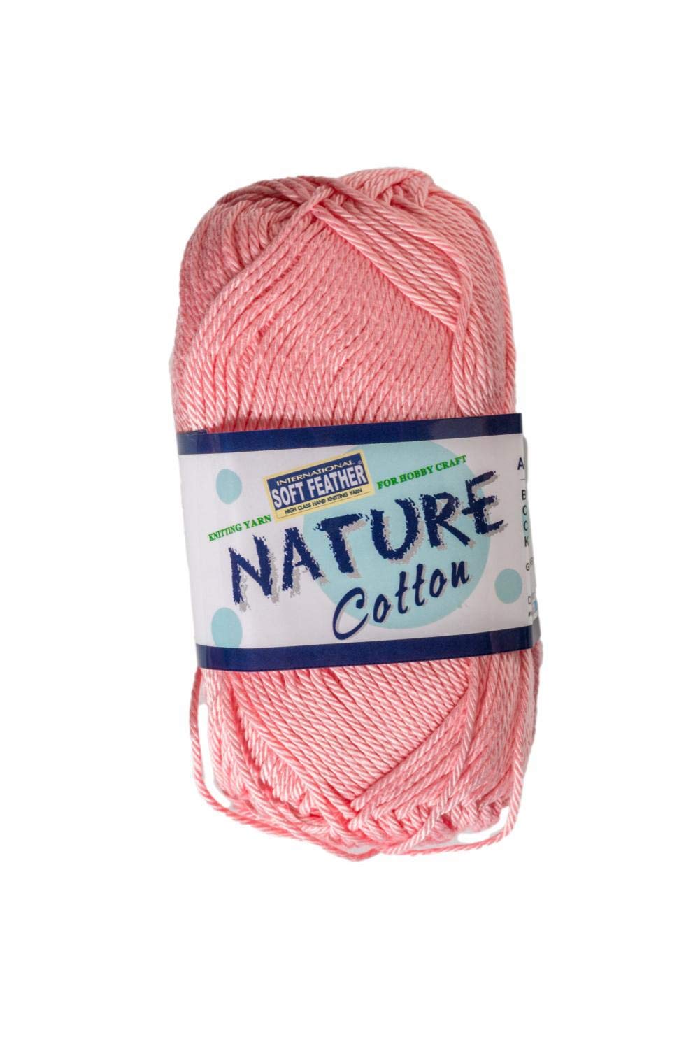 Nature Cotton Light Pink No.524 Crochet and Knitting Yarn