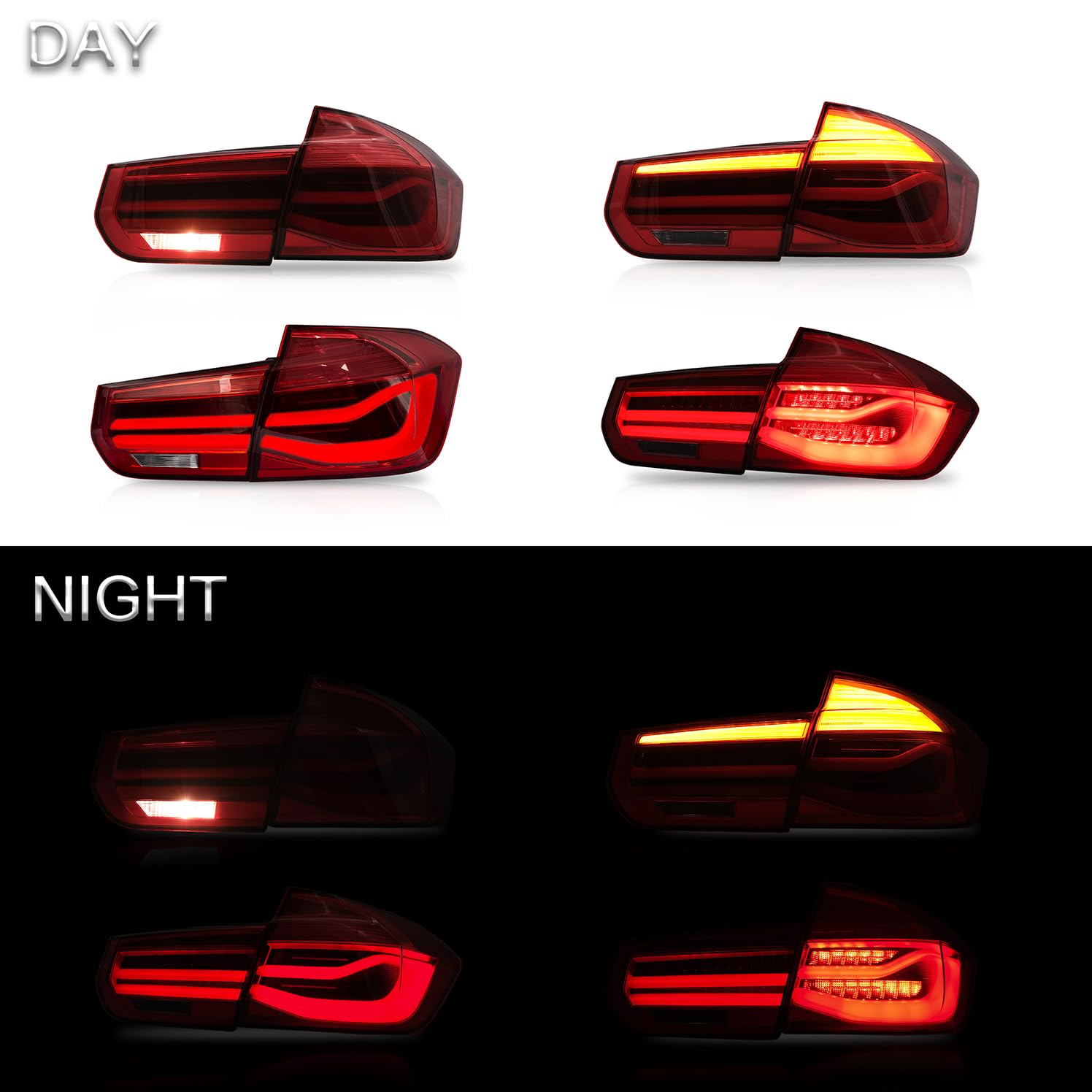 Amazon | VLAND LED テールライト アセンブリ BMW 3シリーズ F30 F35 
