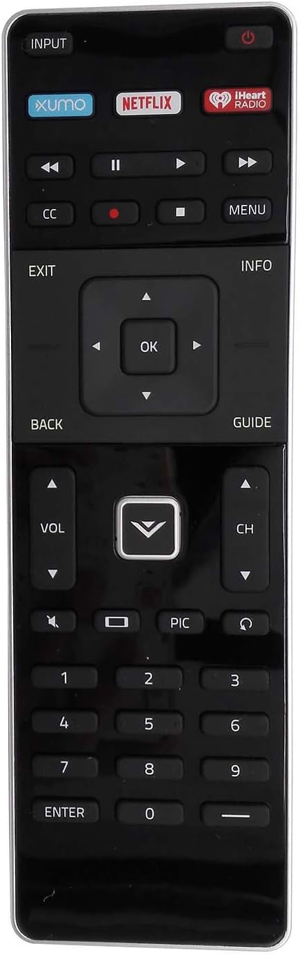 Front view of the VIZIO XRT500 remote control