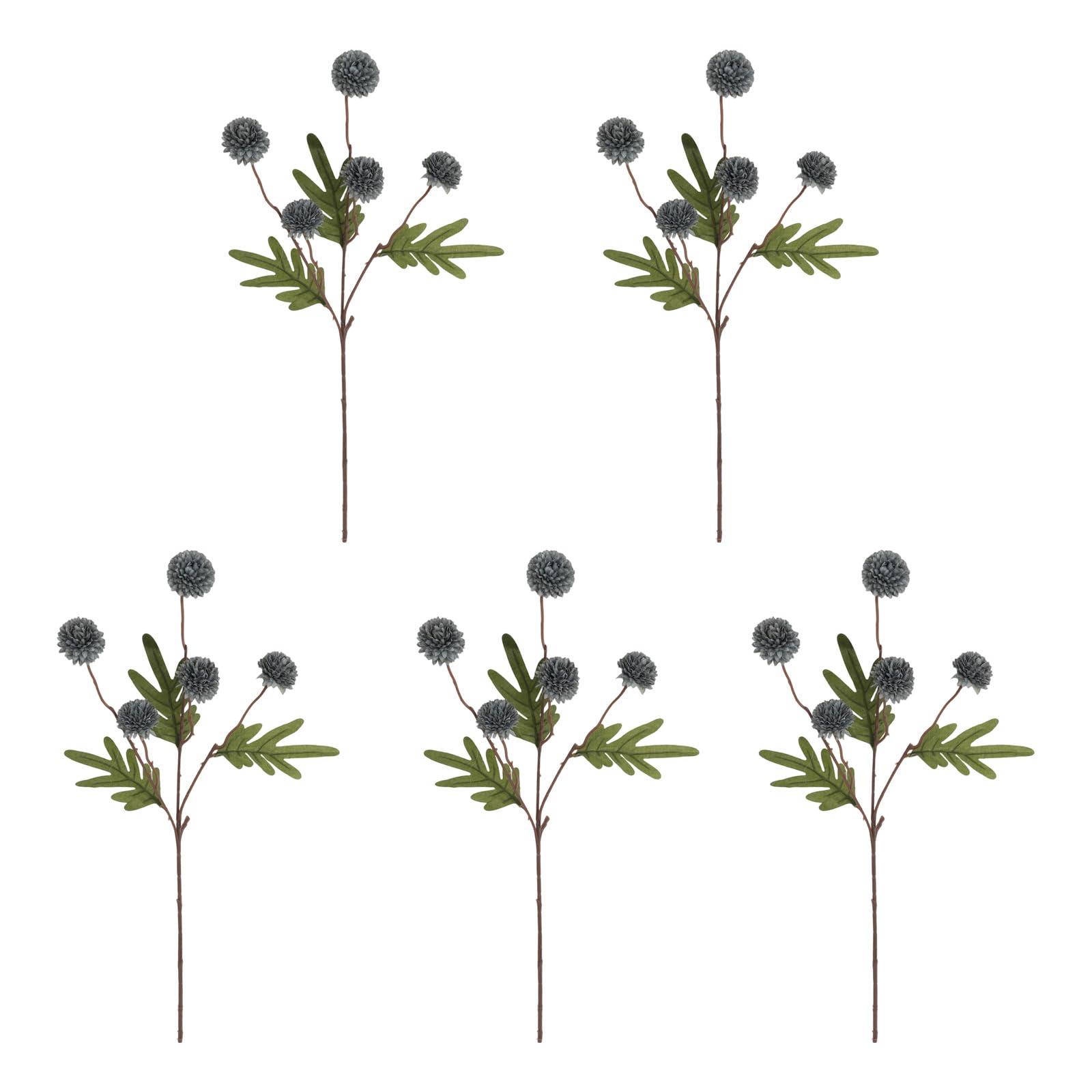 Xinsheinelry Of 5 Fabric Dandelions and Chrysanthemums Artificial Blooms Flower Arrangement for Seasonal Display Excellent Artificial Blossomy Arrangement